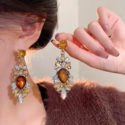Vintage Retro Sädelevad Rhinestone Kõrvarõngad Naistele
