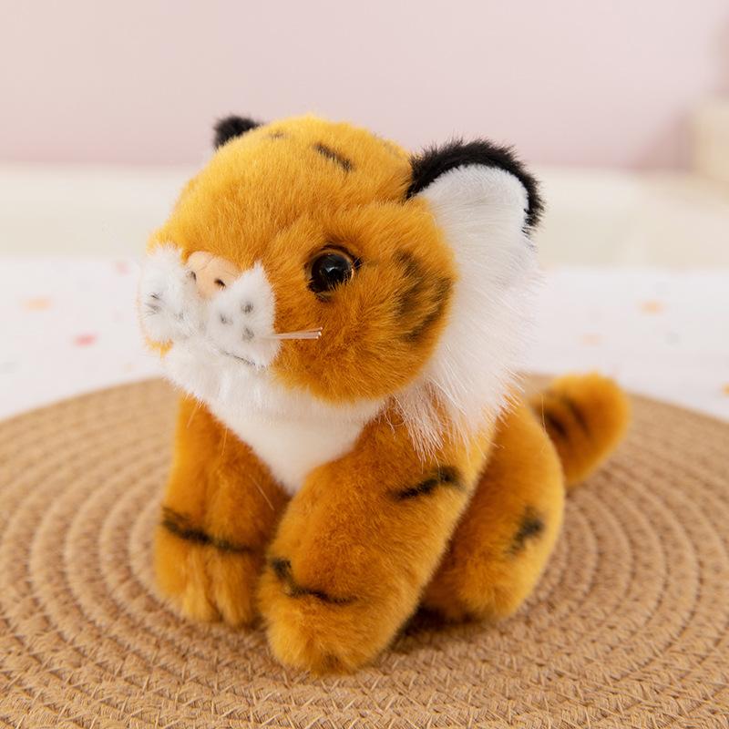 Joint Siberian tiger plush toy children's doll zoo souvenir tiger keychain backpack pendant