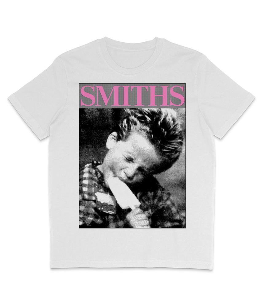 

THE SMITHS - Boy With Lolly - 1986 - Pink and Black - Organic T Shirt -Morrissey M