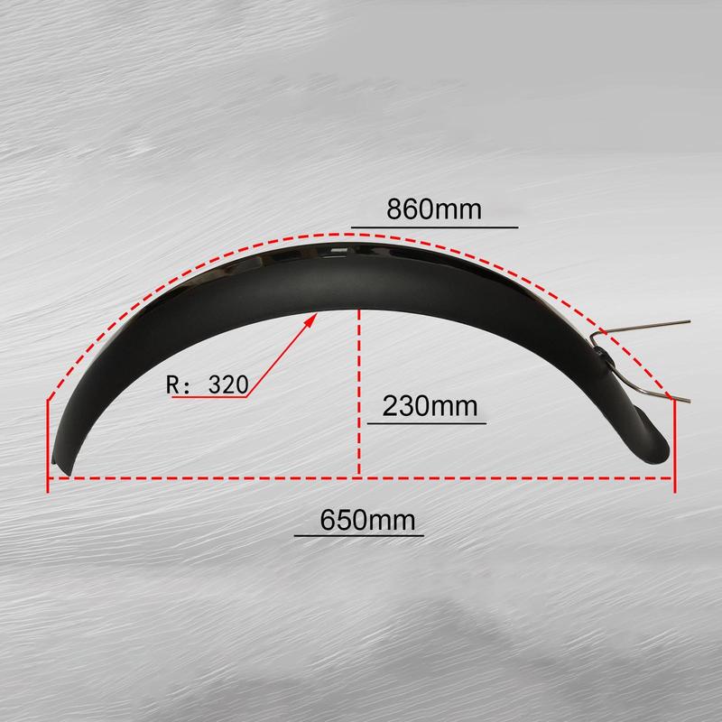 20" X4.0 Bike Fenders Fat Tire Mud Guards Fender Set Mudguards For BMX Folding Snow E-Bike Bicycle MTB Cycling Set Accessories