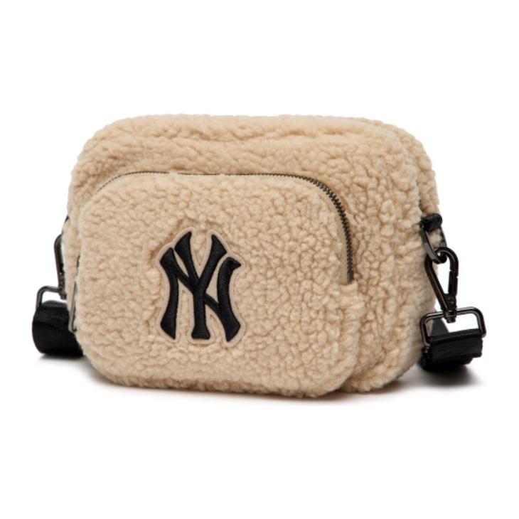 MLB New York Yankees Logo Polyester Camera Bag Shoulder Crossbody Waist Bag Unisex Bags Brown 3ACRS0316-50SAS