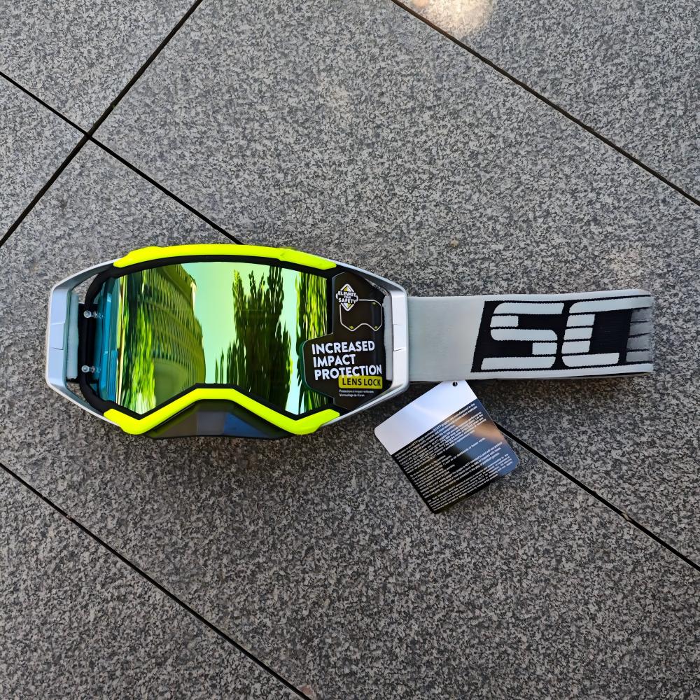 High-grade Banded Motocross Motorcycle Cross Goggles Windproof Dustproof Visor Replaceable Lenses Helmet Eyewear Riding Glasses