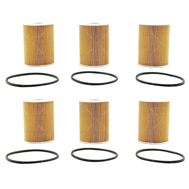 6Pcs Engine Motor Oil Filter Kit 94810722200 For 911 Cayenne Panamera V6 V8 Parts Accessories