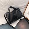 Soft Leather Bost Shoulder Crossbody Top Handle Bag Women Fashi Trendy Versatile Mature Handbag
