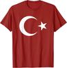 Turkisk Flagga T-shirt för Män och Kvinnor Turkiet Stolthet Tees Turkiet Arv T-shirt