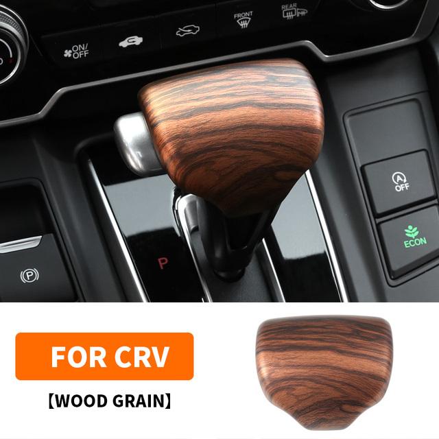 Car Gear Lever Cover Shifter Gear Shift Knob Gear Head Cover Sticker For Honda CRV CR-V 5th 2017 2018    Accessories