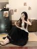 Women's Summer 2025 High-Waist A-Line Lace Patchwork Skirt
