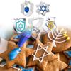 5pcs Stainless Steel Hanukkah Cookie Mold Fun Hanukkah Je Day Cookie Baking Molds Set Bread Chocolate Eggs Making Molds