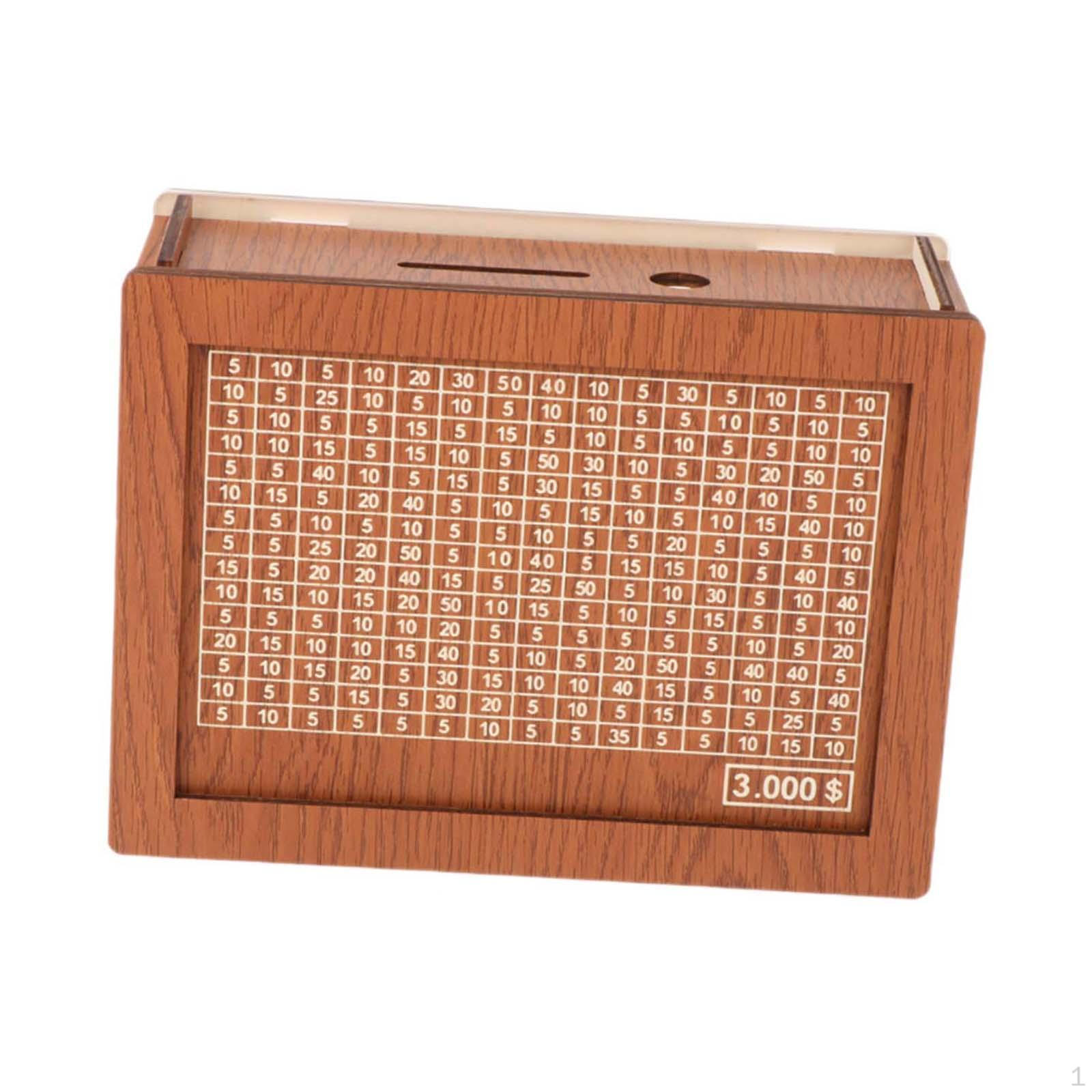 

Копилка, деревянная копилка со счетчиком, поделки для взрослых, экономия денег Can Stored 3000 USD