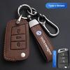 For VOLKSWAGEN VW Polo Golf 7/8 Genuine Leather Key Cover Fast Thrill Tour Guide Lingdu Exploration Vehicle Car Key Case High Qu
