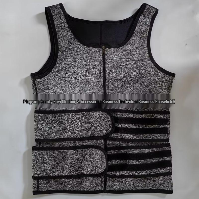 Pánský tvarovací vestový korzet s dvojitým pasem ve velkých velikostech - Sportovní fitness kontrola břicha