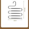 Multi Functional Folding Pants Rack, Multi-Layer Seamless Anti Slip, Household Wardrobe Pants Storage Tool Saves Space