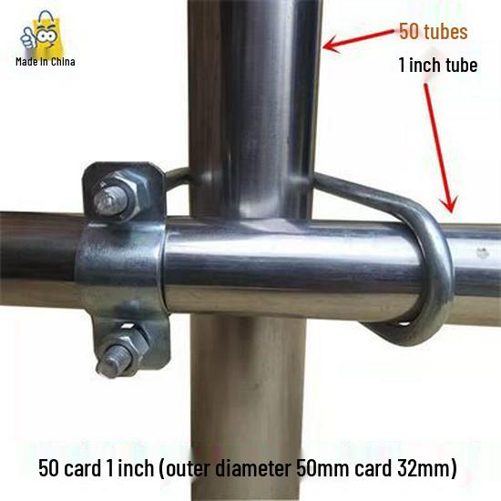Double U-Bolt Galvanized Cross Pipe Clamp with Free Shipping