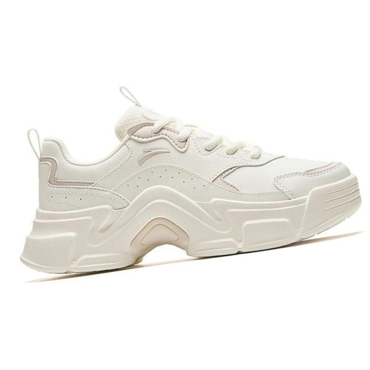 Anta Height Increasing Cushioning Low top Athletic Shoes Women's White Gray 922328816-7