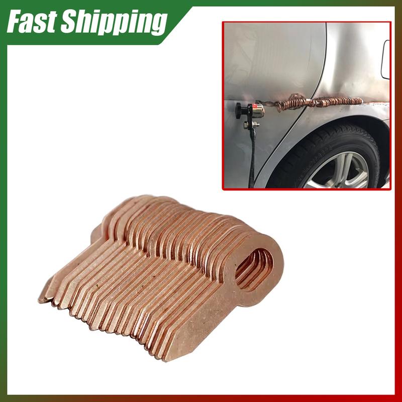 50pcs Universal Car Repair Spot Welding Consumables Set Body Dent Puller Rings Straight Washer Tool Auto Replaceable Accessories