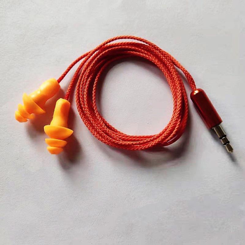 Bluetooth Noise-Cancelling Low Bass HD Wired Earplug Headphones for Work.