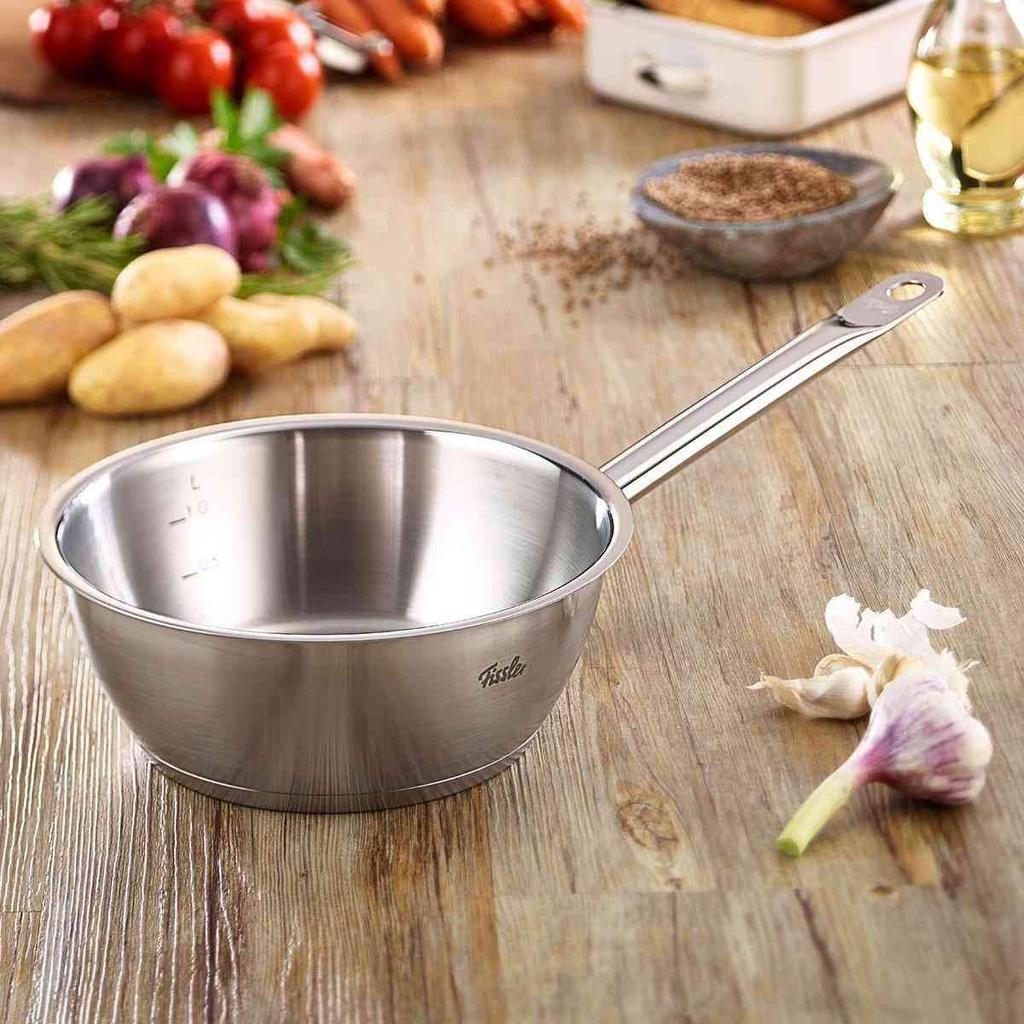 Fissler Pot Pro Collection Conical Pan 20cm Gas Compatible Stainless Steel Pot 10 Year Warranty Made In Germany Oven Safe Dishwasher Safe Japanese