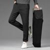 FAPAI Men's Winter Lined Straight-Leg Casual Pants