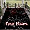 Custom Text Chainsaw Man Pattern Floor Rug Soft Indoor Carpet Mat Living Room Bedroom
