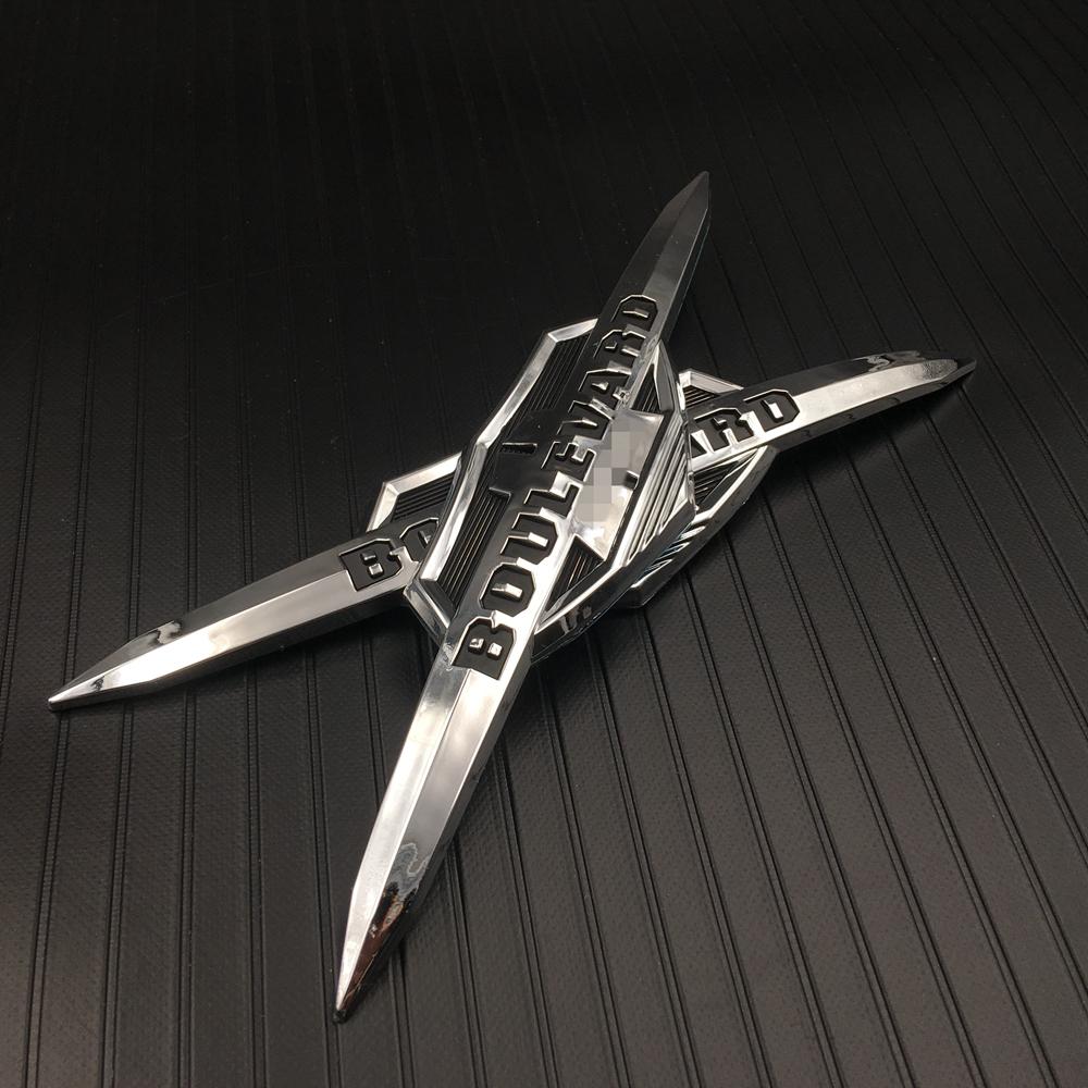 1 pár 3D nálepky na motorku ABS Stereoskopická nálepka s odznakem palivové nádrže Nálepka na auto pro autopříslušenství Suzuki Boulevard