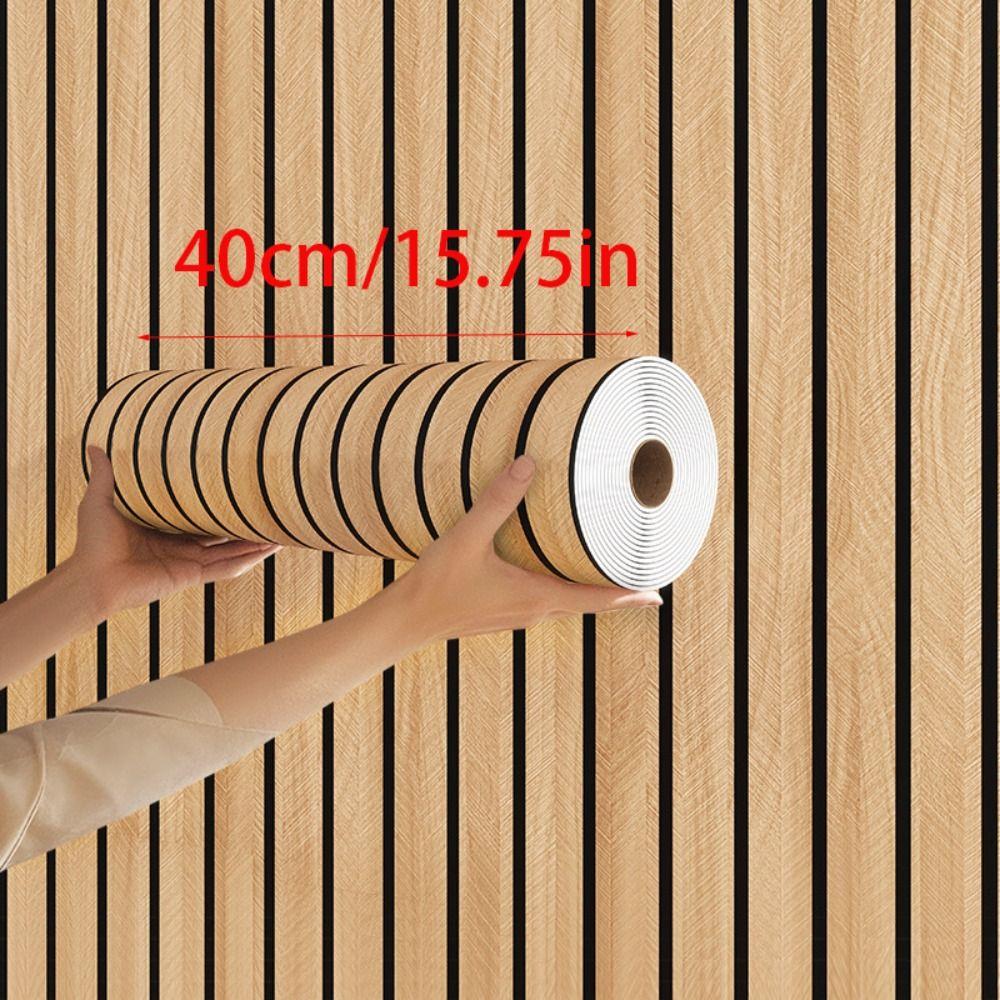 Waterproof Wall Stickers Moisture-proof 3/5/10m Length Self-adhesive Wallpaper 40cm Width Thick Foam