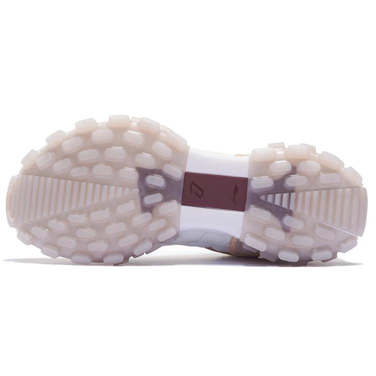 Li Ning OVERLOAD Textile, Leather Cushioning Slip Resistant Abrasion Resistant Low top Casual Shoes Women's AZGS082-3