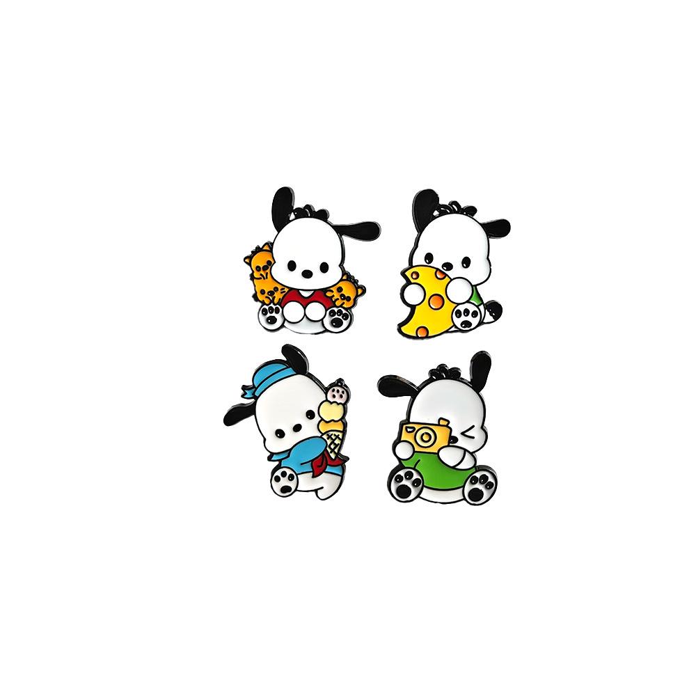Sanrio Pompompurin Japanische Brosche – Niedlicher Cartoon-Hunde-Anstecker Schmuckzubehör