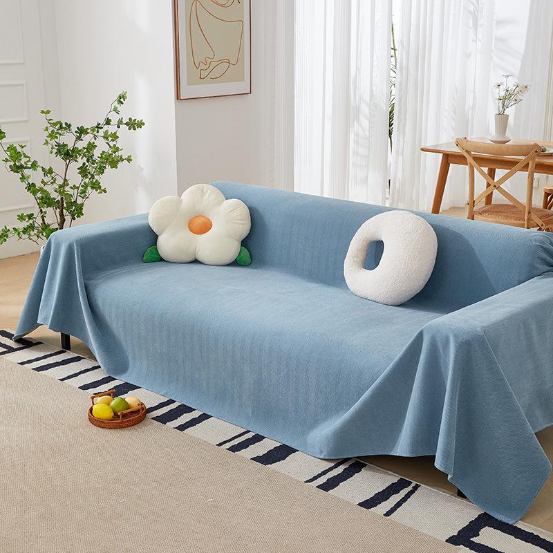 Herringbone Chenille Sofa Cover Towel Full Covered Sofa Cover Non-Slip Sofa Cover Multi-Purpose Cushion