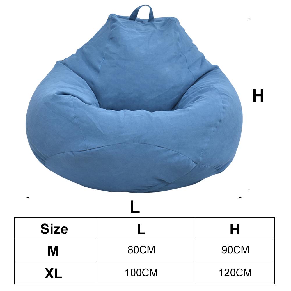 Lazy Sofa Cover Large Bean Seat Bag Chair Sofa Cover Comfortable Outdoor Cloth Pouf Puff Couch Tatami Living Room Beanbags 2025