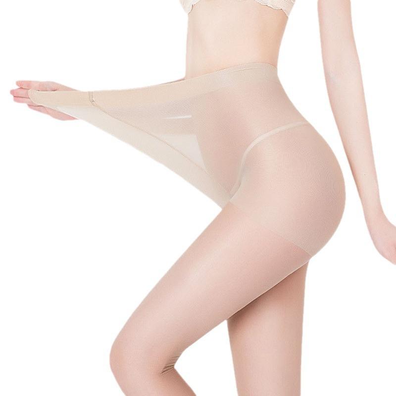 Langsha Plus Size Summer Thin Double Gusset Non-slip Durable Pantyhose