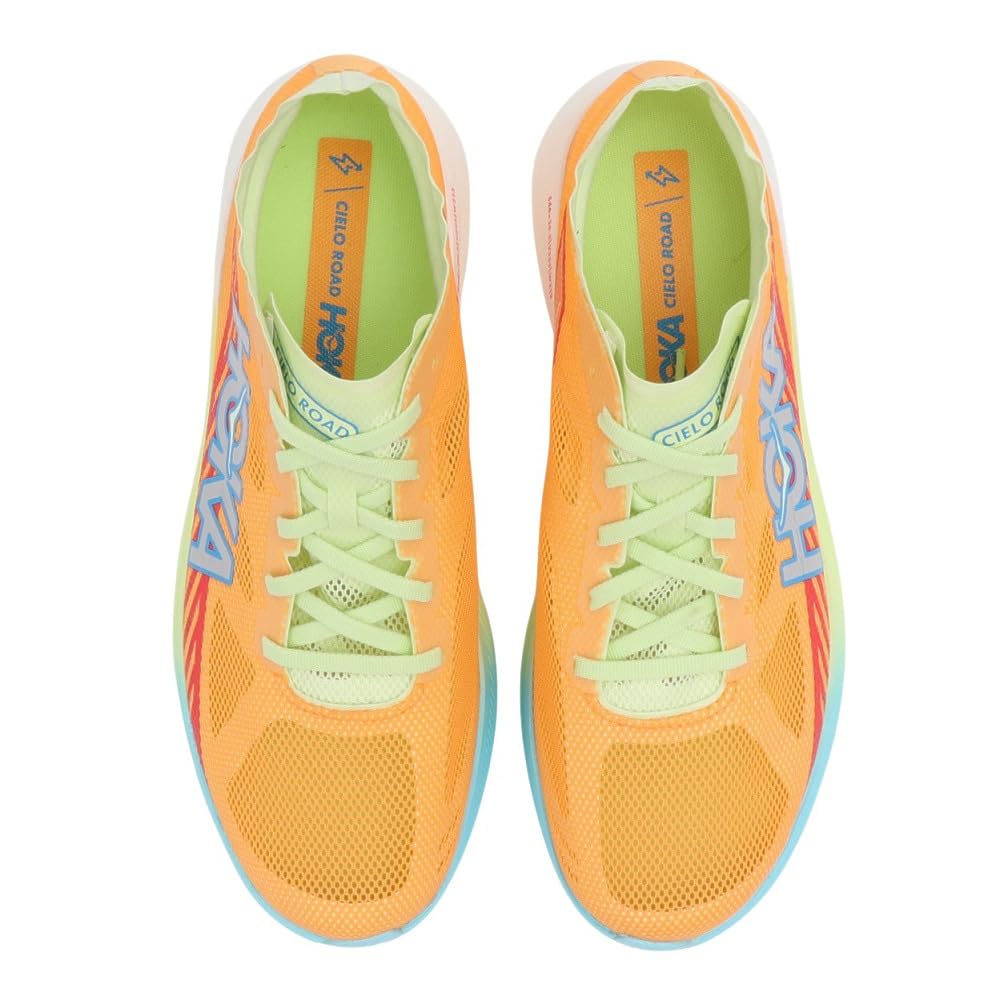 HOKA Cielo Road Running Orange Perfect for Club and Races Size Shoes, (1143490-SYJ), Men's, Breathable, Lightweight, Training, Activities, Marathons,