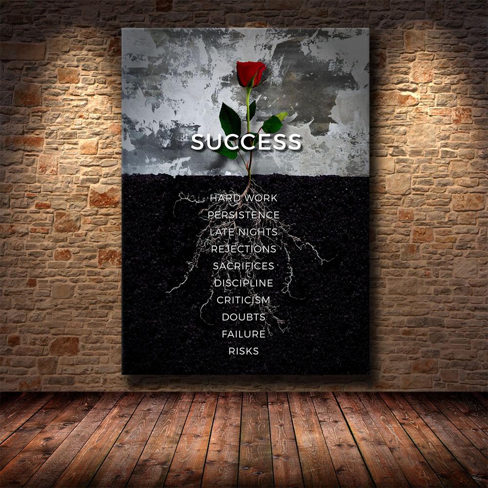 Inspiring Letter Motivational Quote Art Posters and Prints On Canvas Painting Nature Wall Art Picture for Office Gym Home Decor