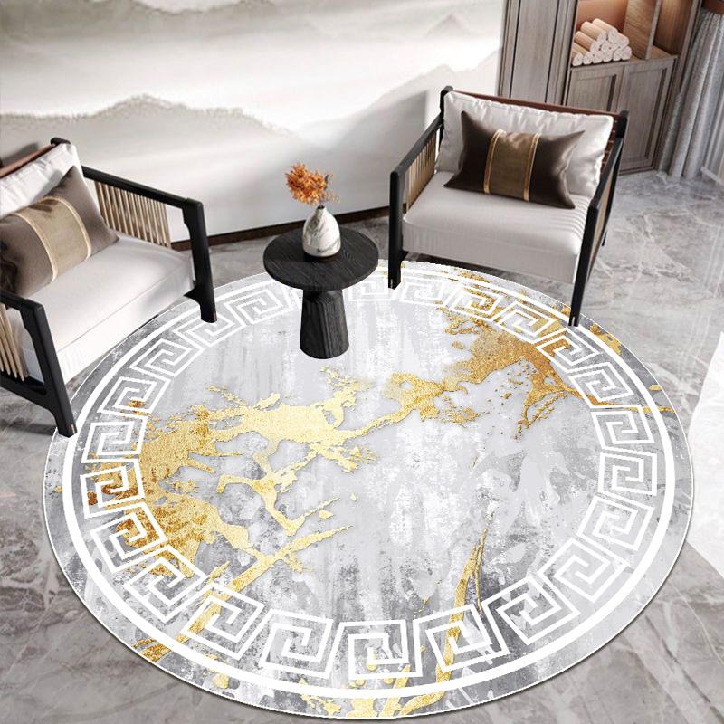 Nordic Home Luksusowe Dywany Salon Czarny Żółty Biały Geometryczny Styl Marmurowy Dekor Dywaniki Sypialnia Zmywalne Maty Podłogowe do Sypialni