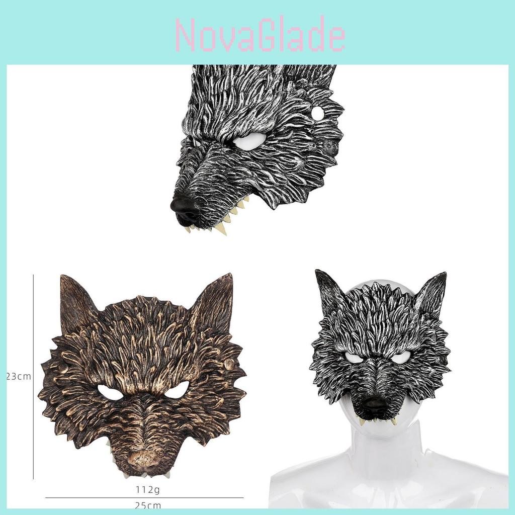 Rp Wolf Mask Halloween Costume Prop With Foam Material For Cosplay And Parties