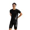 Swimsuit Conservative Men's Suit Adult Five-point SPORT Swimming Trunks Tight Short-sleeved Sunscreen Hot