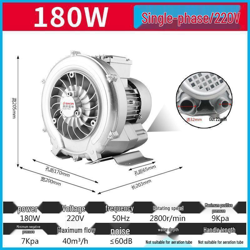 Industrial High-Power Vortex Blower Fan for Vacuum & Fish Pond Aeration