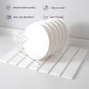 Absorbent Diatomaceous Earth Mat Multipurpose Dish Drying Pad Hygienic Kitchen Counter Draining Mat for Home Use