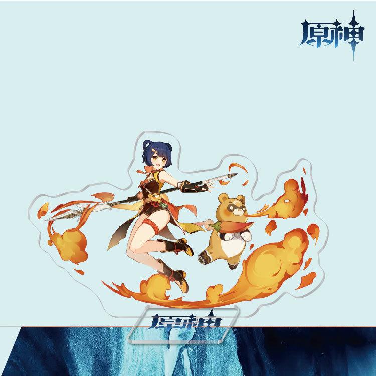 Game Anime Model Open World Impact Acrylic Cosplay Character Stand Painted Desk Decor Ornament Gift 15cm