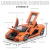 1/24 Scale Lambo LPI800-4 Alloy Diecast Car Model Toys, Pull Back Vehicle with Sound and Light for Kids Adults Gift Collection