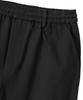 Uallong Essential Twill String Banding Wide Pants - Black