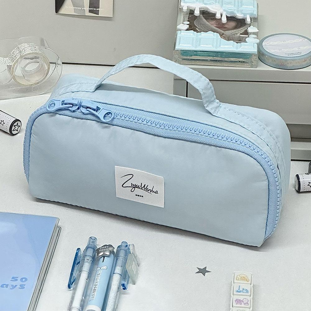 Multi-functional Dachshund Pencil Case Multi Layer Handheld Stationery Pouch Large Capacity Pen Bag Students