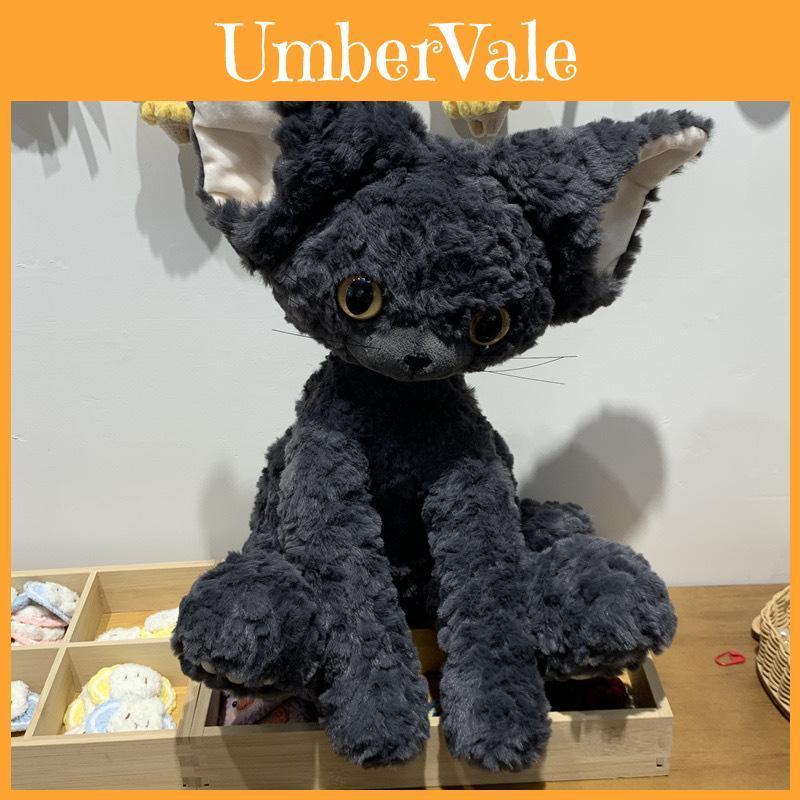 Devon Black Rex Cat Plush Toy Doll Pillows With Various Colored Eyes Girls Gift