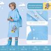 Eva Kidsren's Raincoat for Boys, Girls, and Elementary School Students with School Bags, Rainproof Poncho for Heavy Rain