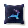 Polyester Pillowcase Automobile Decoration Home Printed Deer Pillowcase Waist Cushion Cover Car Cushion Head Cushion Cover