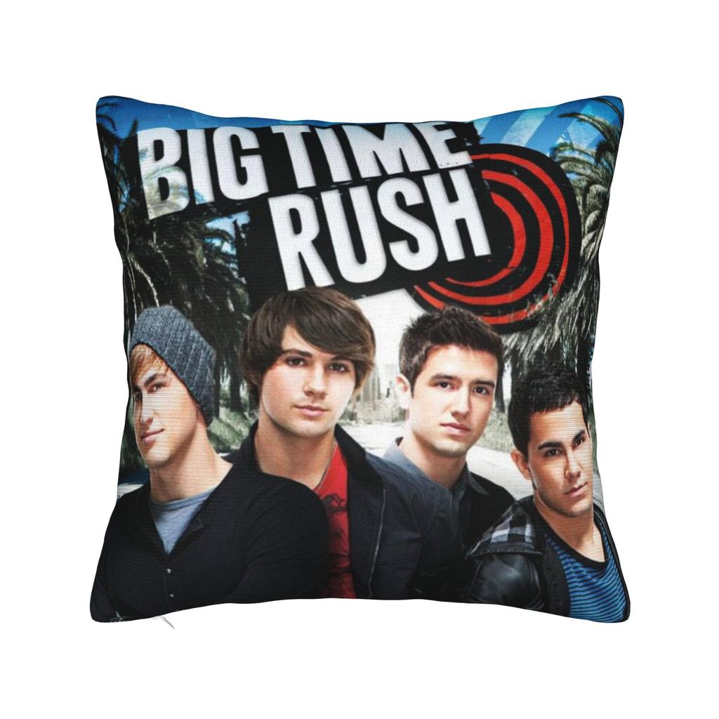 Decorative Pillowcases BTR IN REAL LIFE WORLDWIDE 2025 TOUR Big Time Rush Car Throw Pillow Case Cover Square Multi Size