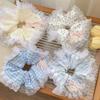 Korean Lace Trim Bow Scrunchie: Sweet, Lazy Style Hair Accessory