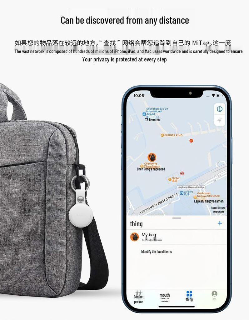 MiLi MiTag Mini GPS Locator: Elderly & Children Anti-Loss Device
