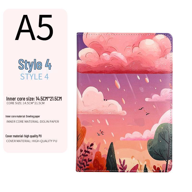 3D Oil Painting Landscape A5 Notebook Journal