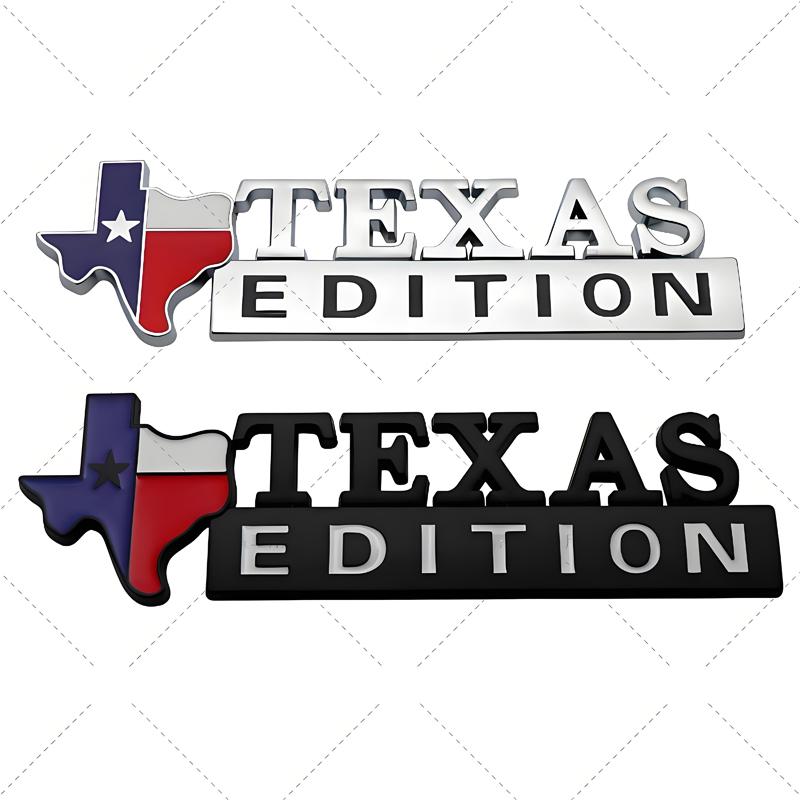 3D Metal Stickers Lone Star Texas Edition Emblem Sticker Car Body Accessories For Jeep Wrangler Rubicon Renegade Compass Grand