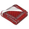 Red Bandana Blanket Soft Warm Flannel Throw Blanket Plush for Bed Living Room Picnic Travel Home Couch